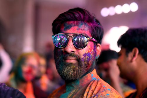 A Man Wearing Black Sunglasses