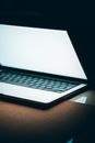 Silver and Black Laptop Computer