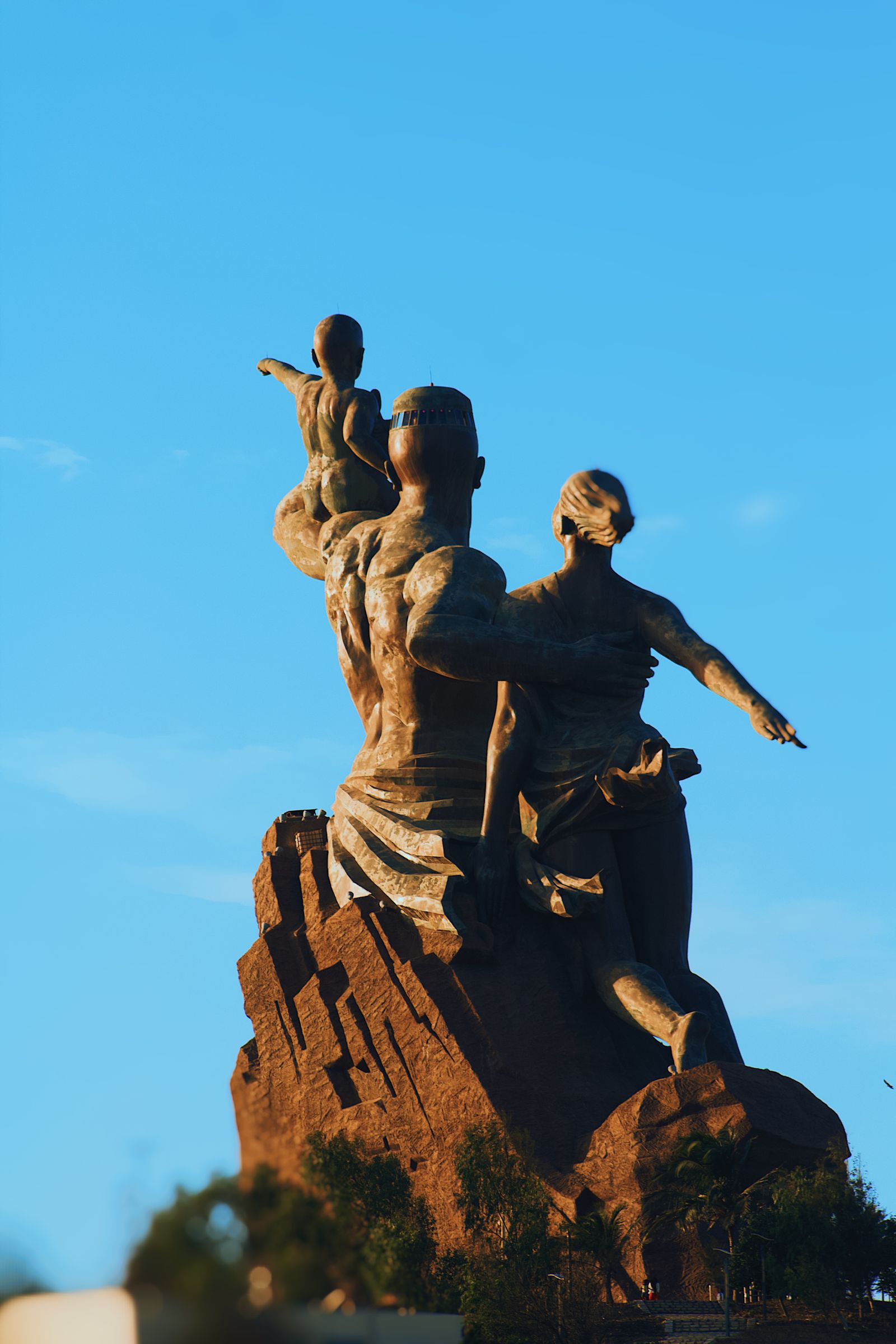 Monument Renesansu Afrykańskiego w Dakarze w Senegalu