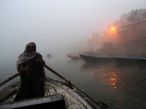 Free stock photo of boatman, early morning, ganges
