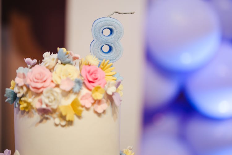 Close-up Of A Birthday Cake