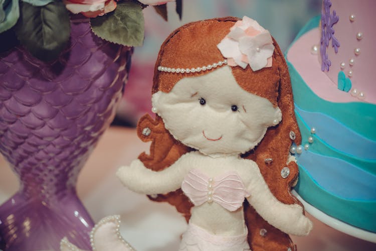 Close-up Of Handmade Cloth Doll 