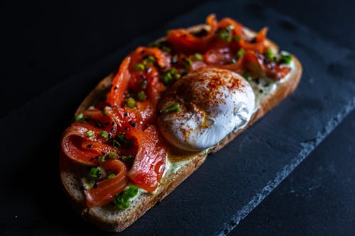 Poached Egg and Smoked Salmon Sandwich