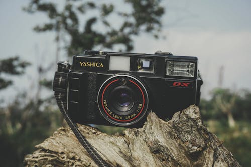Free Black Yashica Film Camera Stock Photo
