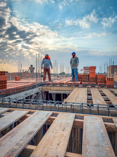 Workers on the Construction Site 