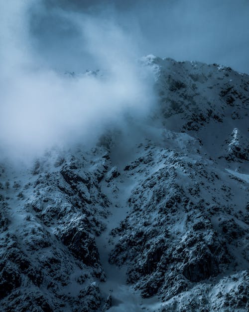 冬季, 垂直拍摄, 山 的 免费素材图片