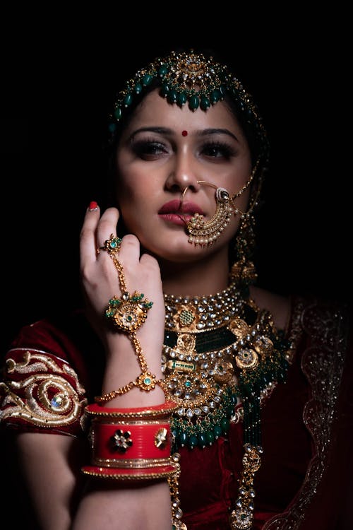 傳統服飾, 化妝, 印度女人 的 免費圖庫相片