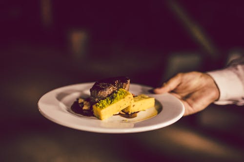 Free Slices of Cake on White Ceramic Plate Stock Photo