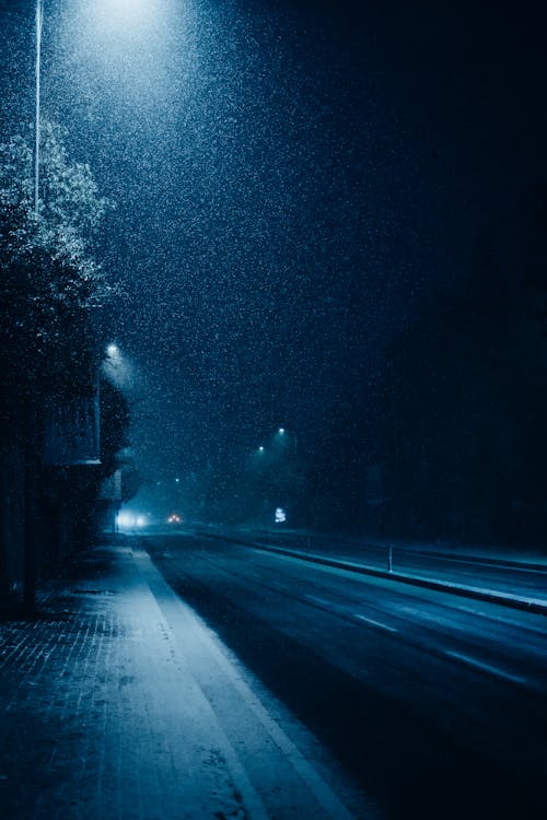 下雨, 人行道, 垂直拍摄 的 免费素材图片