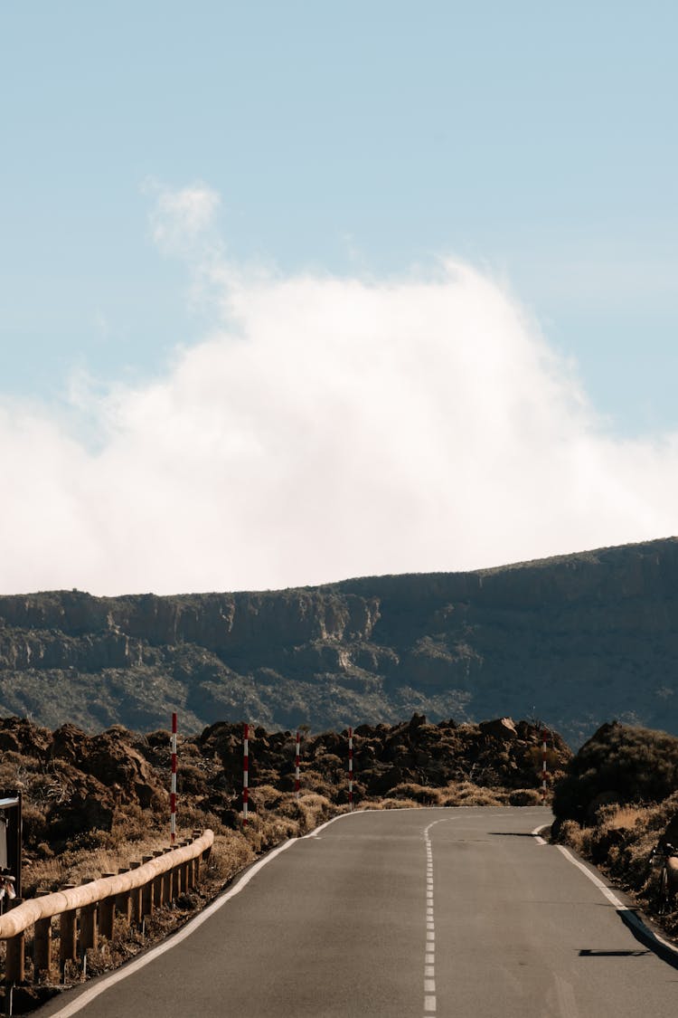 Empty Road In Mountain Landscape