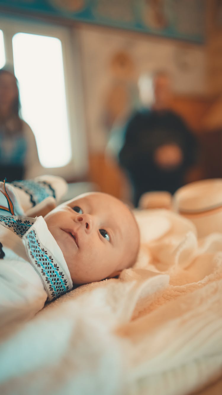 A Baby Lying Down