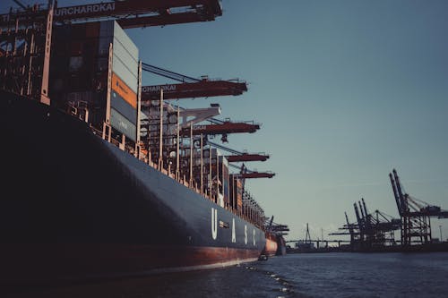 Kostnadsfri bild av brygga, bryggor, containerfartyg