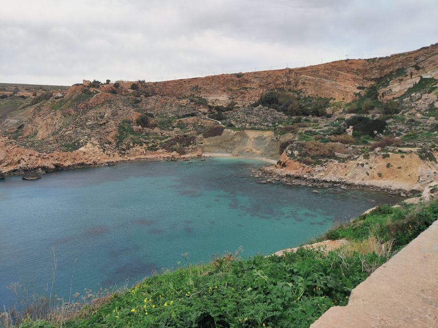 Water shoes on a rocky beach in Malta, ready for swimming