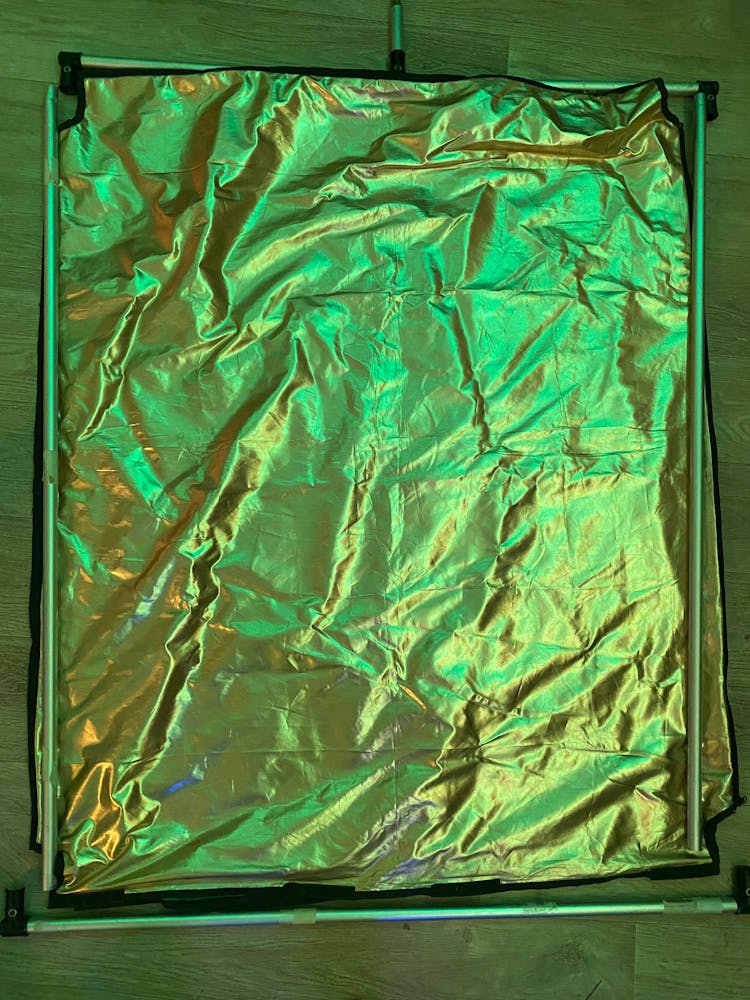 Shiny Fabric Abstract Art