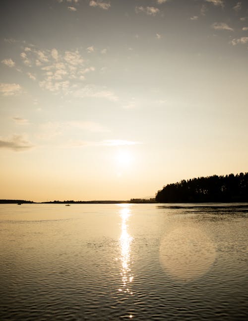 Sunset on a Calm Lake