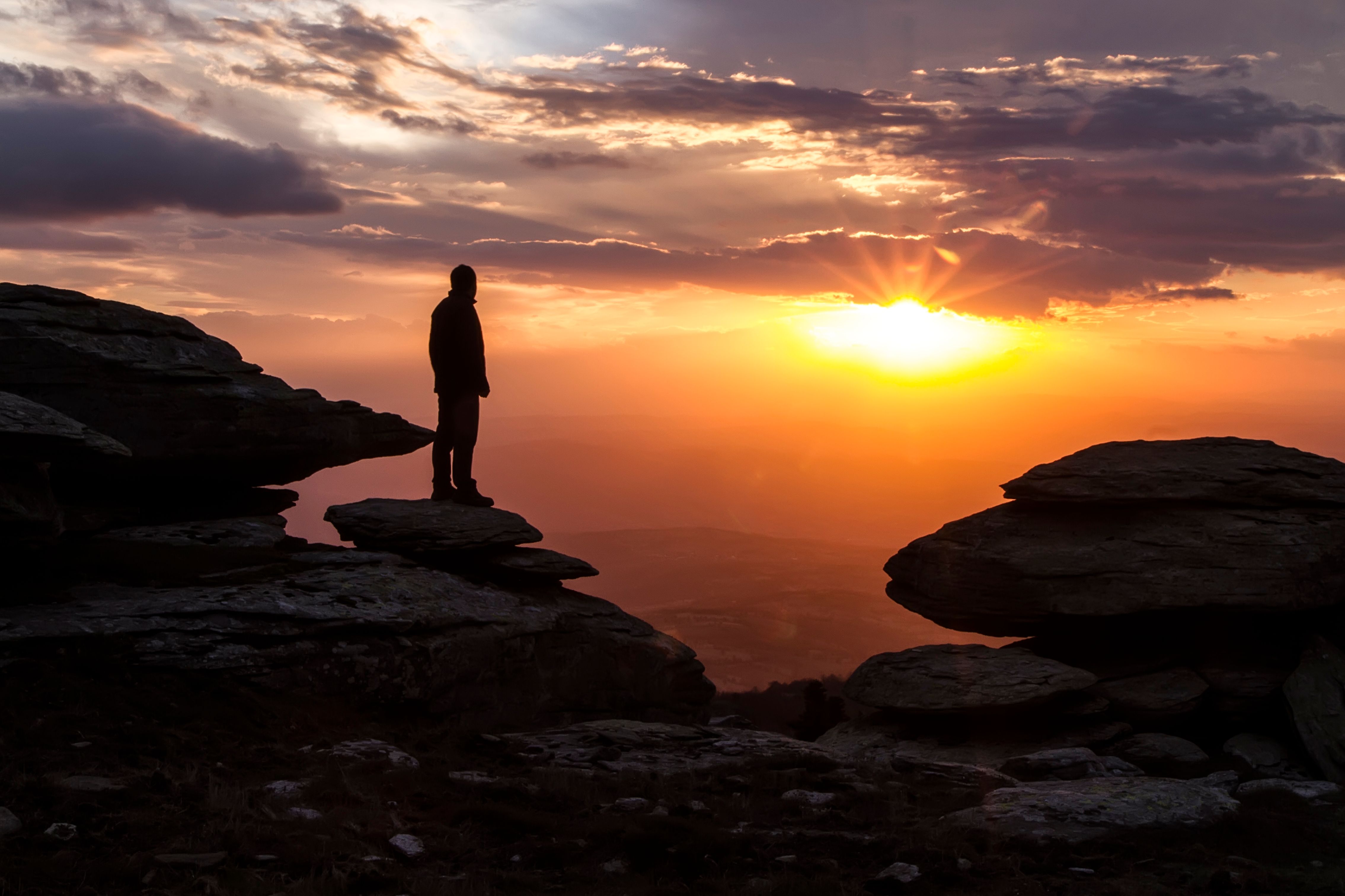 Silhouette of Clouds During Sunset · Free Stock Photo