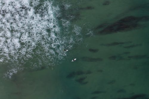 Gratis lagerfoto af bølger, droneoptagelse, folk