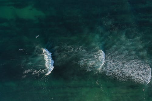 Gratis lagerfoto af bølger, droneoptagelse, dyb