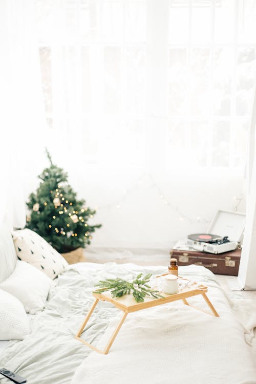 Fotos de stock gratuitas de acogedor, árbol de Navidad, bandeja de café da manhã