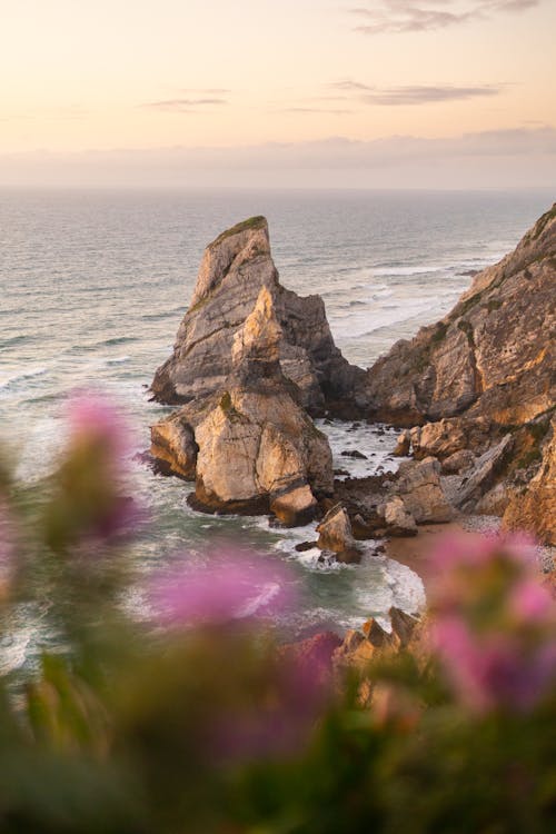 Sunset over Praia da Ursa, Portugal