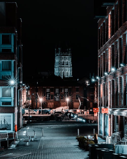 Immagine gratuita di edifici, gloucester, notte