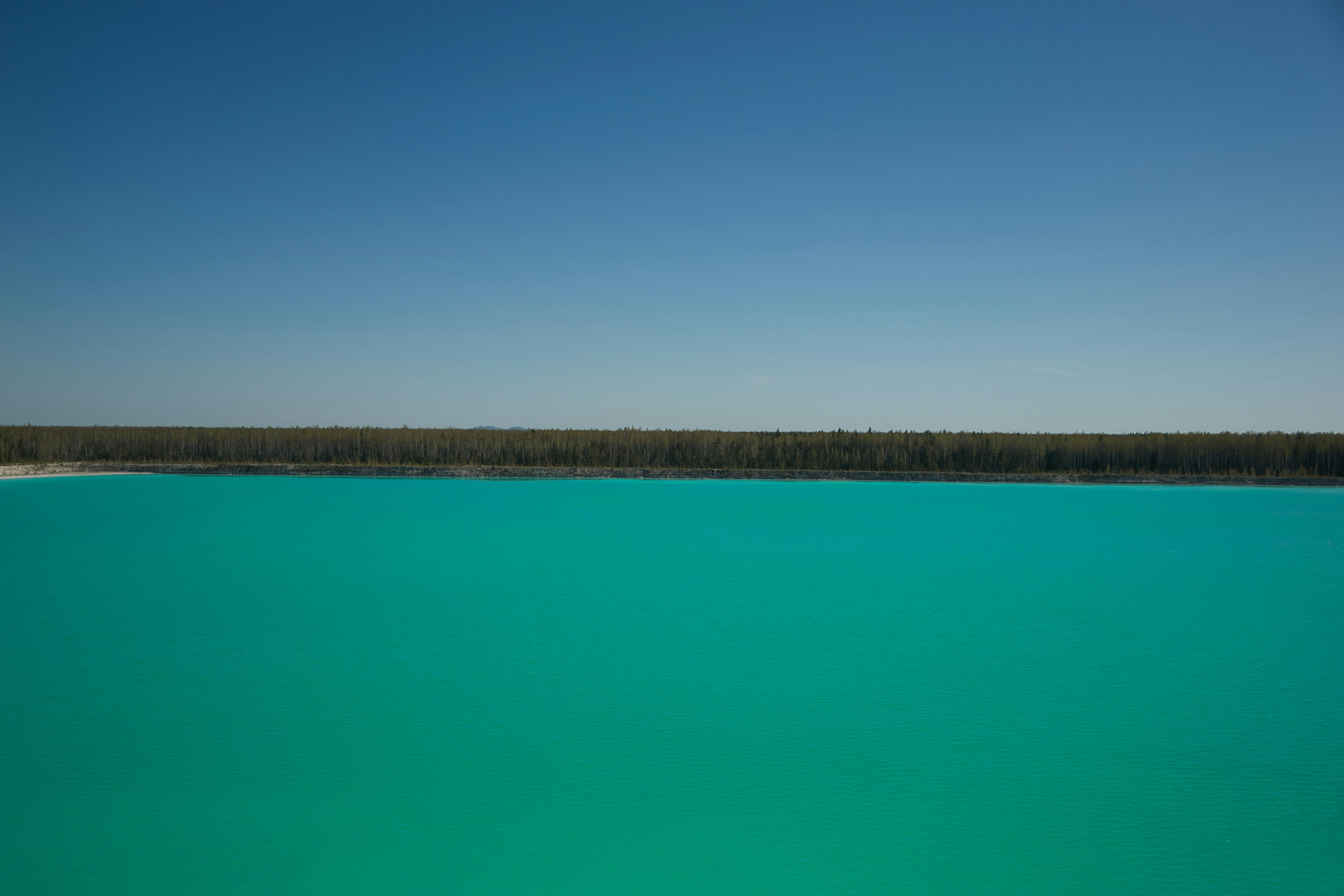 Blue Sky over Lake and Trees · Free Stock Photo