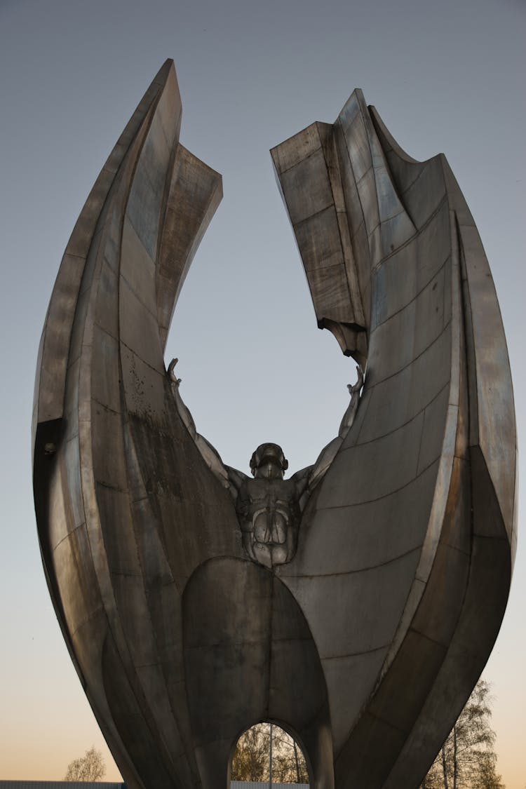 Close Up Shot Of A Statue