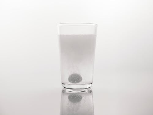 Kostnadsfria Kostnadsfri bild av aspirin, dryck, glas Stock foto