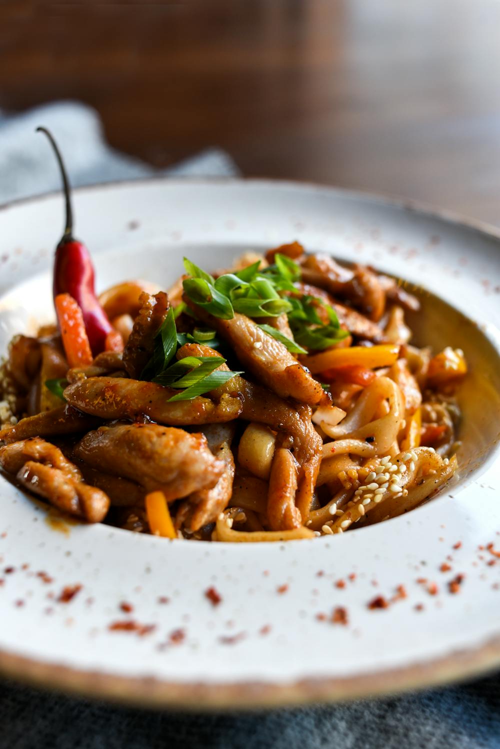 Teriyaki Shrimp Udon