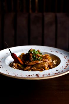 Salade de poulet farci aux épinards et feta