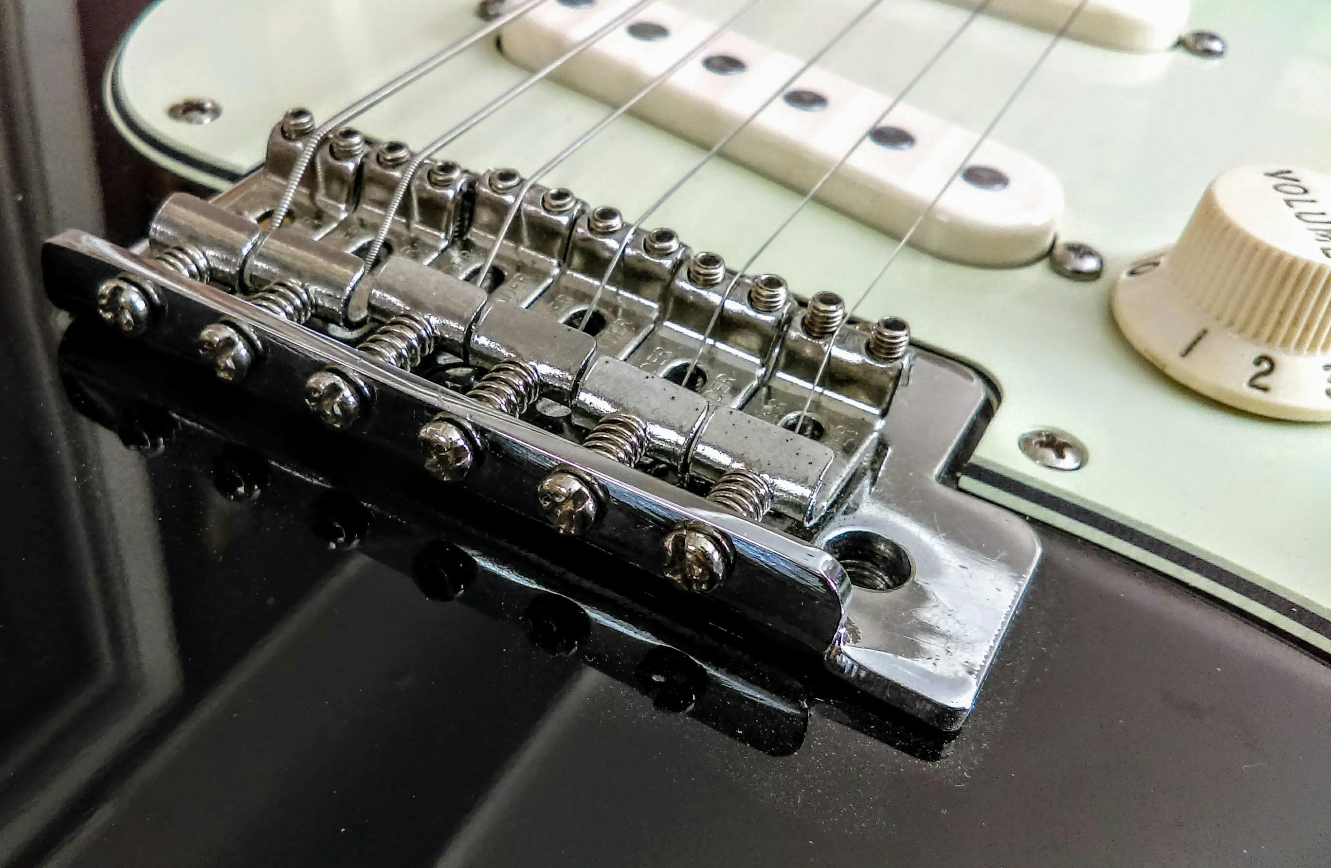 Free stock photo of bridge, fender, guitar