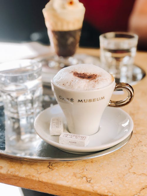 Základová fotografie zdarma na téma caffè latte, detail, kapučíno