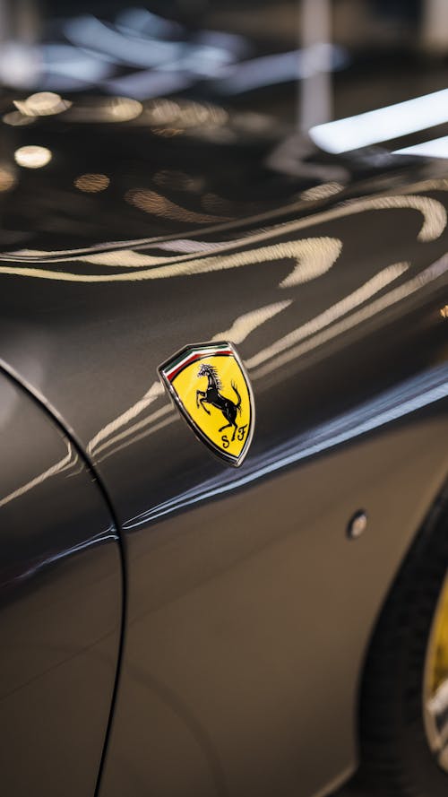 Close-Up Shot of a Car Emblem