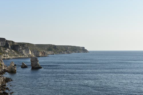 Scenic View of the Coast and the Sea