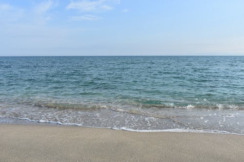 Foto d'estoc gratuïta de aigua, blau, horitzó