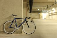 Blue and Black Road Bike