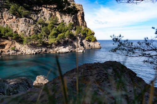 Бесплатное стоковое фото с берег, водоем, голубое море