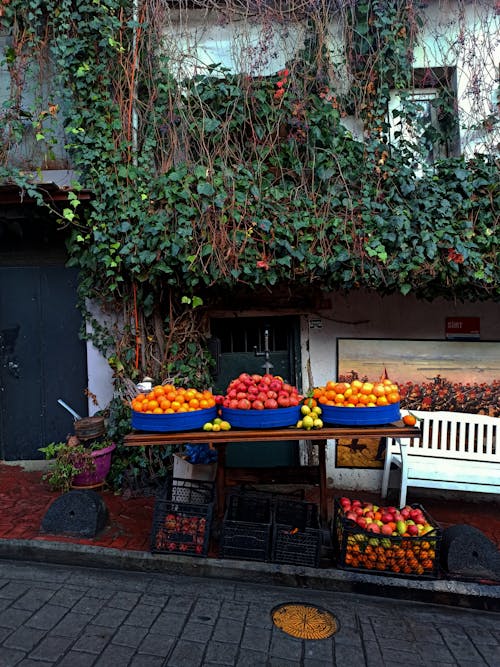 Fotos de stock gratuitas de bazar, calle, frutas