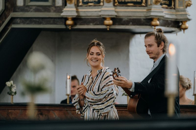 Atuação musical numa cerimónia de casamento