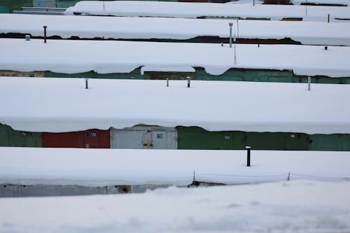 Darmowe zdjęcie z galerii z biały, dachy, śnieg