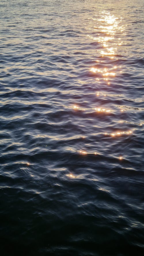 Sun Rays Reflection over the Sea Surface