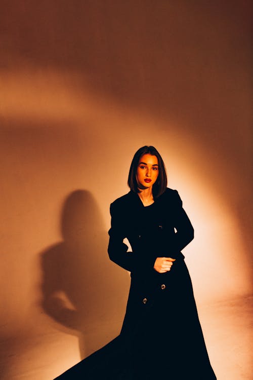 Woman in Black Coat