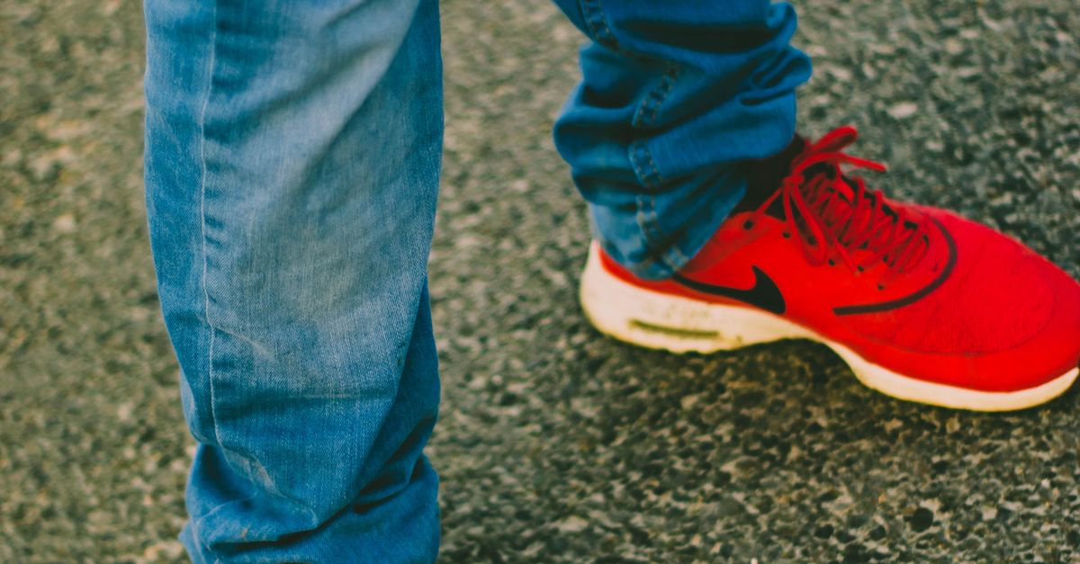 Person Wearing Red Nike Running Shoes Free Stock Photo person-wearing-red-nike-running-shoes-free-stock-photo