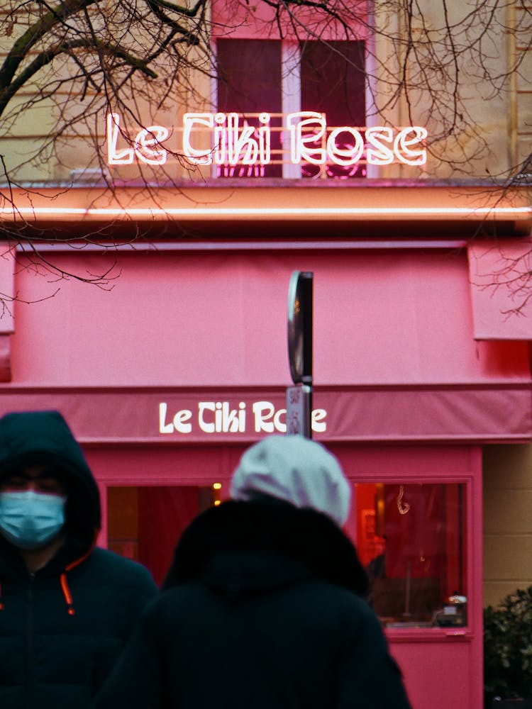 Shallow Focus Of Le Tiki Rose In Paris