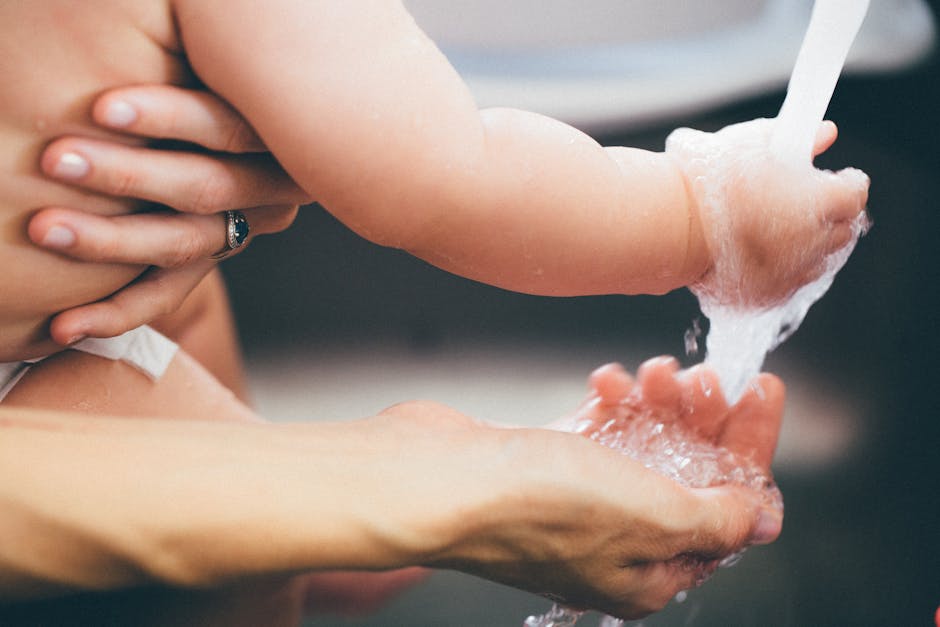 Person Holding Water