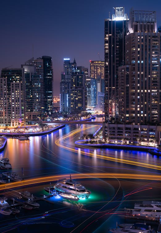 City Buildings during Night Time · Free Stock Photo City Buildings during Night Time · Free Stock Photo