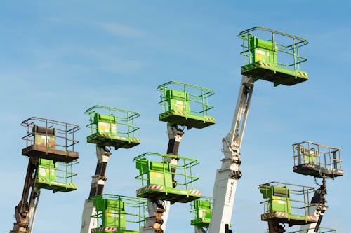Free Basket Cranes Against the Sky Stock Photo