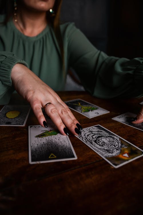 Woman Looking at Photos 