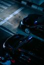 Black Car on Parking Lot