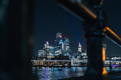 City Skyline during Night Time